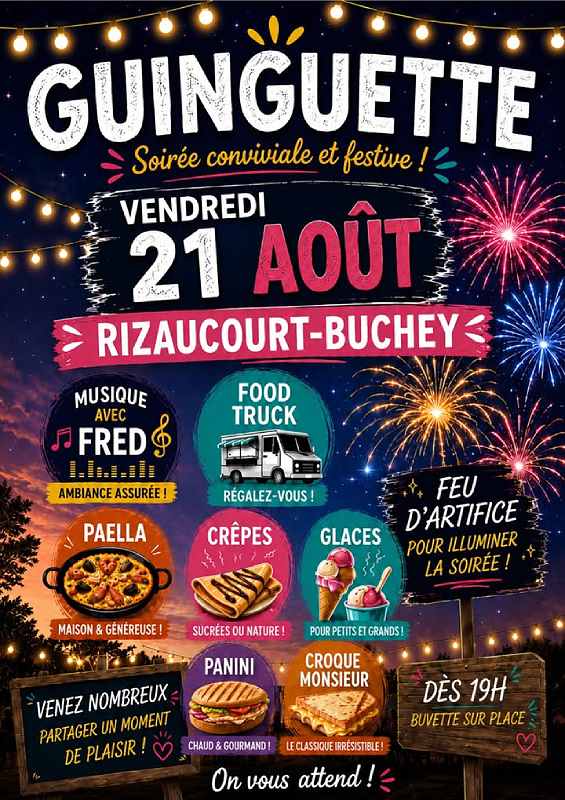 La guinguette mobile à Rizaucourt-Buchey Rizaucourt-Buchey