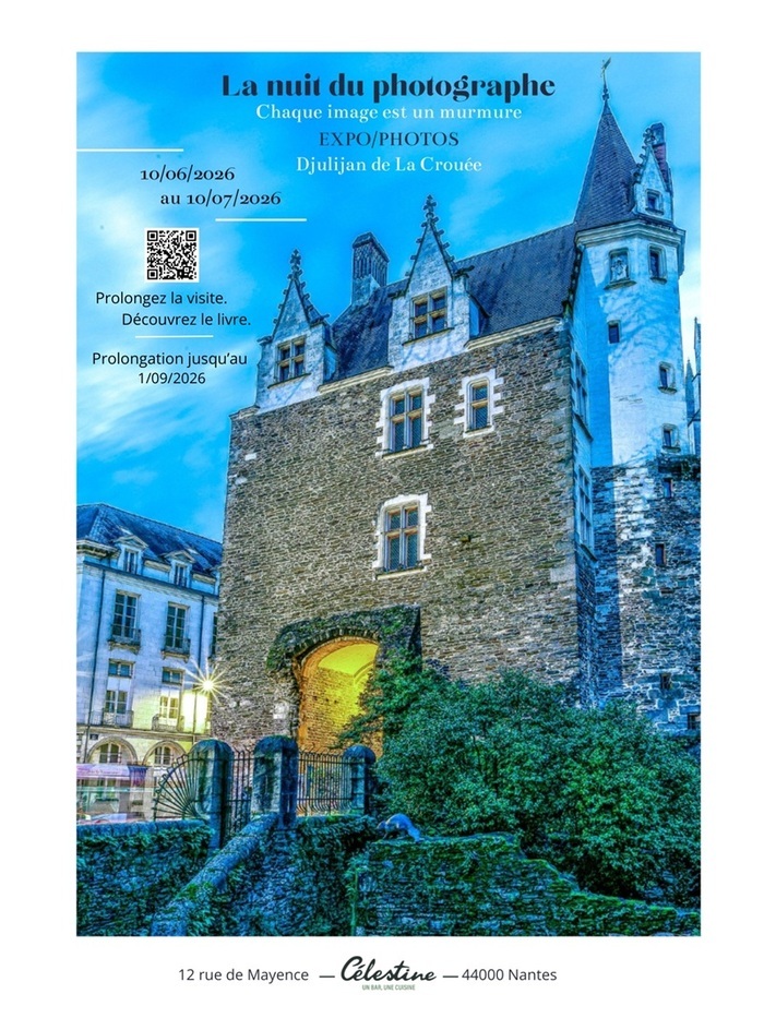 La nuit du photographe – Exposition de Djulijan de La Crouée Restaurant Chez Célestine Nantes