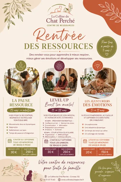 La rentrée des ressources à la Colline du Chat Perché  Connac