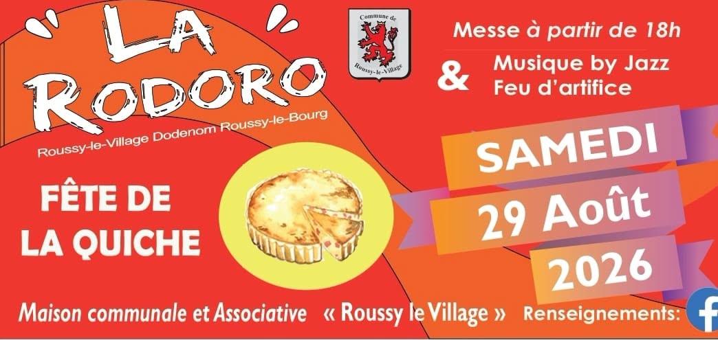 La Rodoro Fête de la quiche Maison Communale Roussy-le-Village