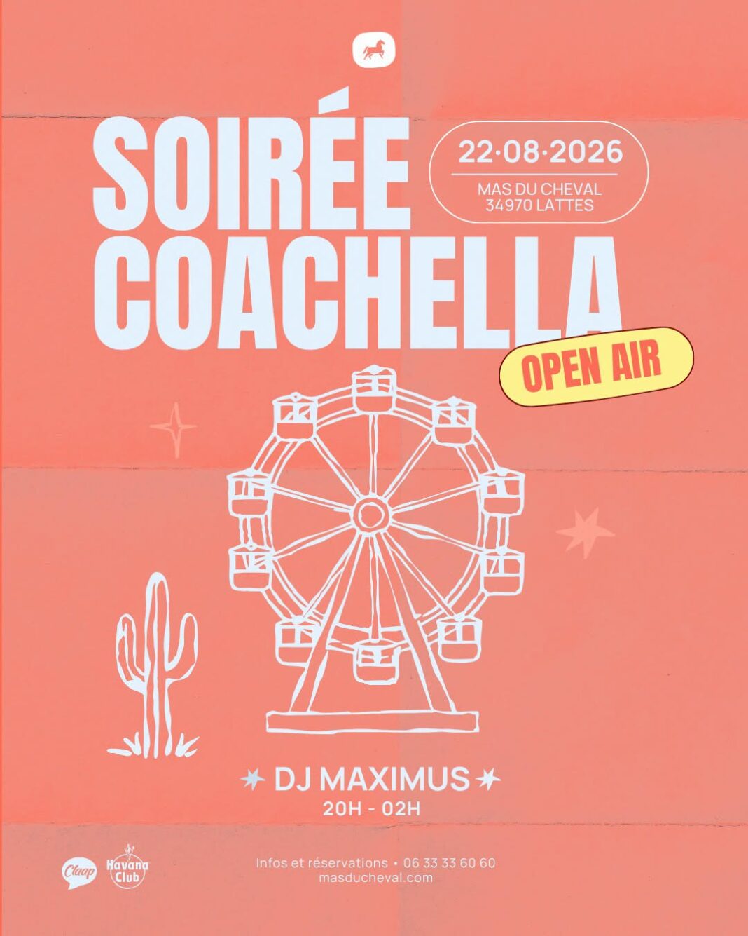 LA SOIRÉE COACHELLA AU MAS DU CHEVAL Lattes