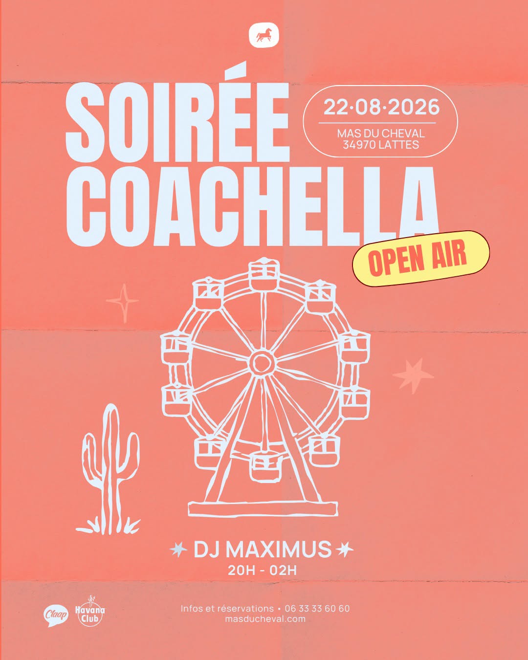 LA SOIRÉE COACHELLA AU MAS DU CHEVAL Lattes