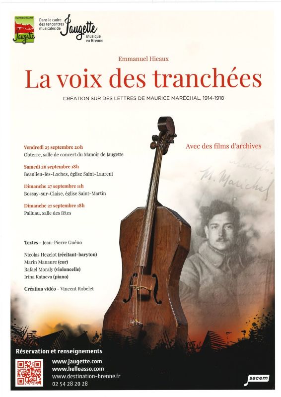 La voix des tranchées  Palluau-sur-Indre