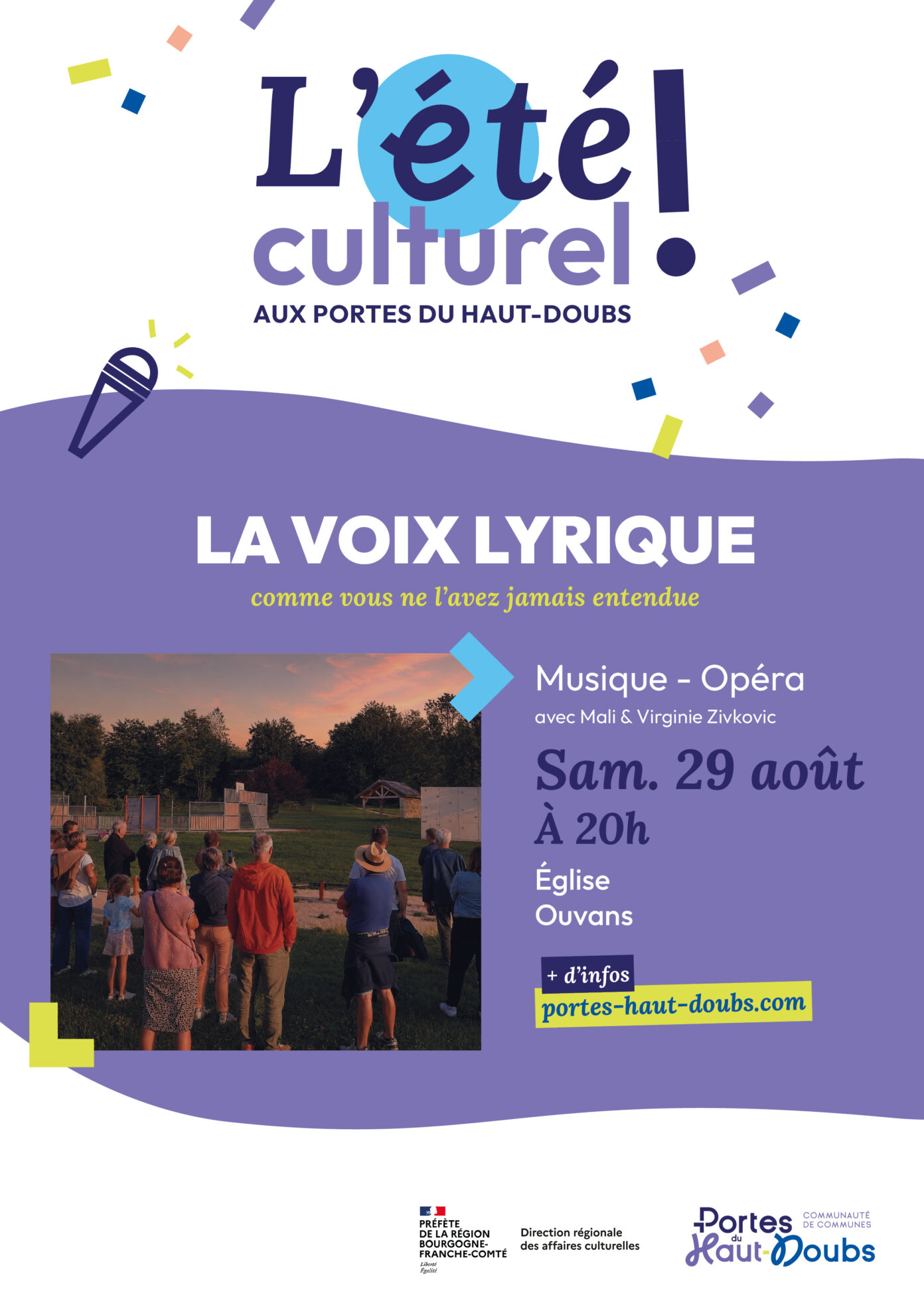 La voix lyrique…comme vous ne l’avez jamais entendue ! Église Ouvans