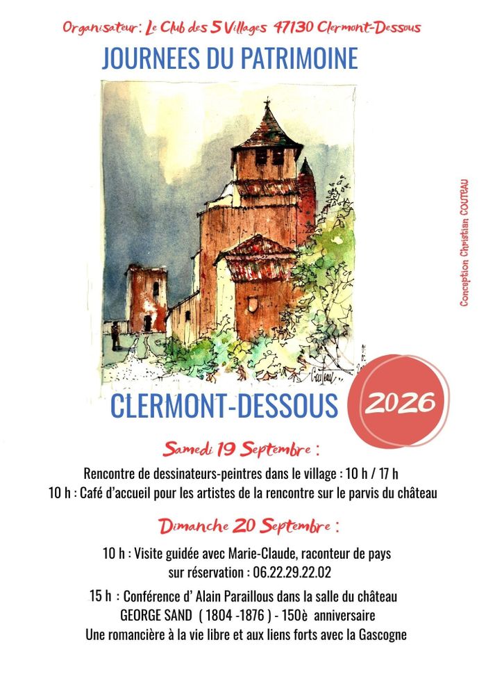 Laissez-vous inspirer par l&rsquo;art au cœur du patrimoine !, Village de Clermont-Dessous, Clermont-Dessous