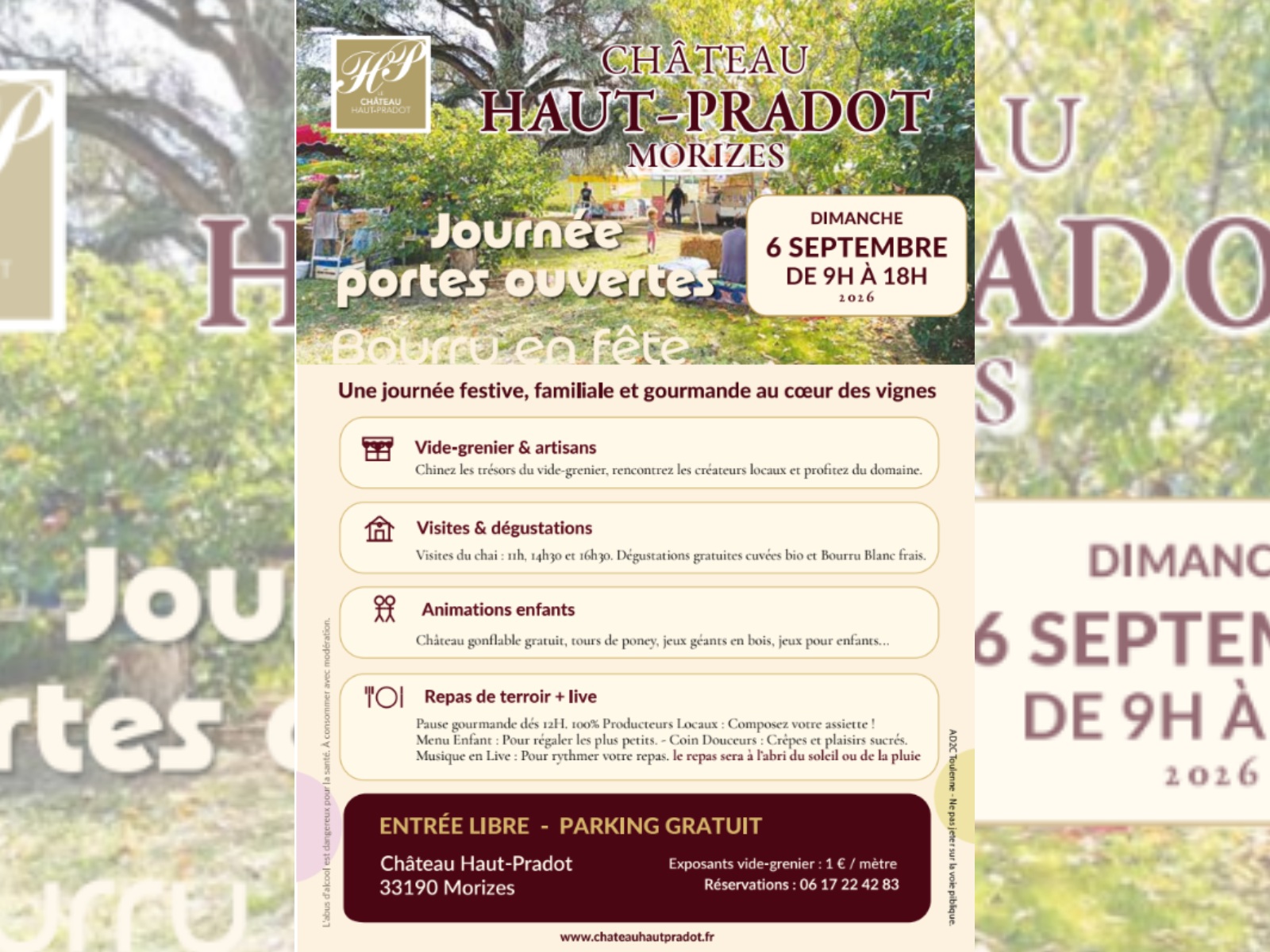 Le bourru en fête au château Haut-Pradot 3 Lieu Dit Patatin Morizès 2026-09-06