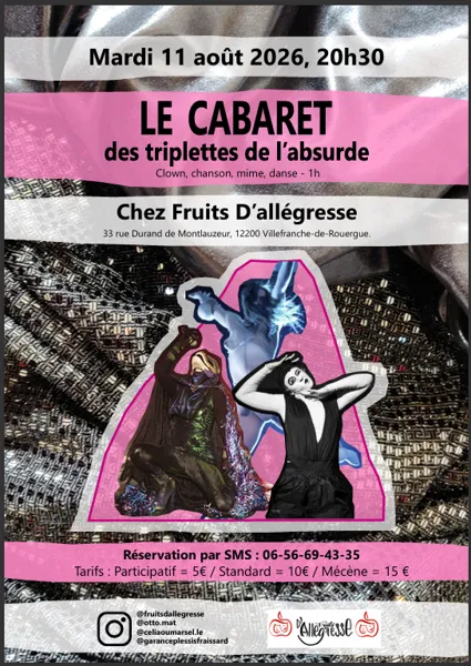 Le Cabaret des Triplettes Fruit d’Allégresse Villefranche-de-Rouergue