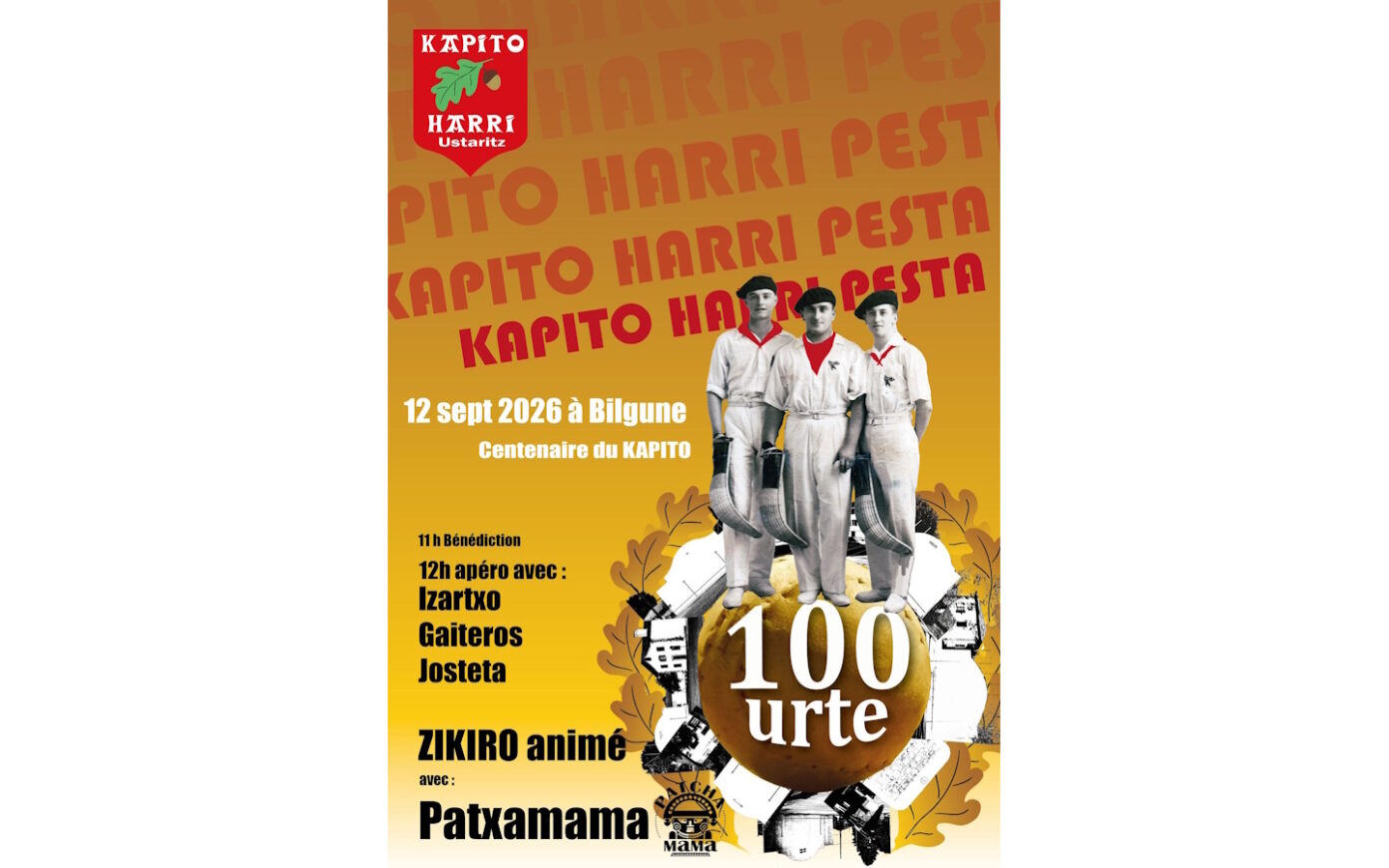 Le centenaire du Kapito harri Bilgune Ustaritz