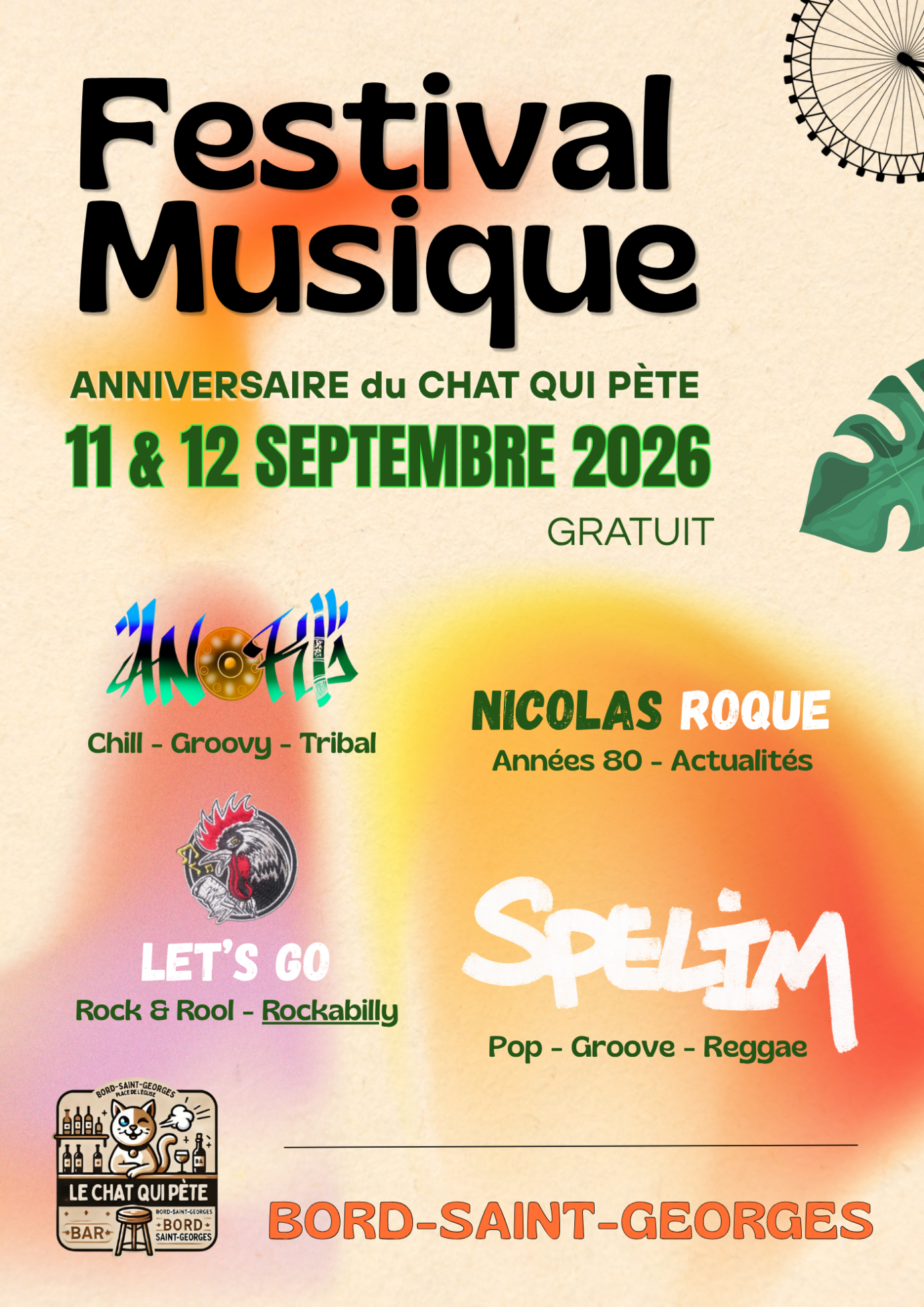 LE CHAT QUI PÈTE FÊTE SON 1ER ANNIVERSAIRE ! Le Chat qui Pète Bord-Saint-Georges