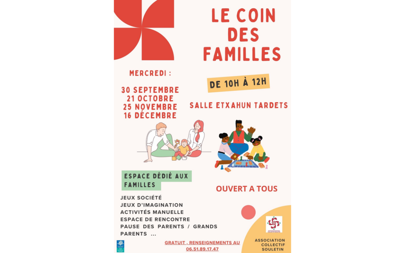 Le coin des familles Salle Etxahun Tardets-Sorholus