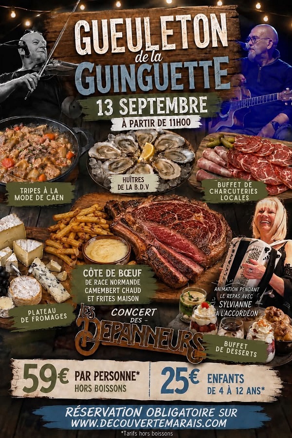 Le gueuleton de la Guinguette Carentan-les-Marais