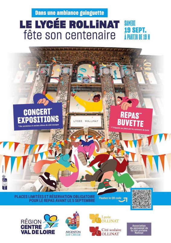 Le Lycée Rollinat fête ses 100 ans Rue du Lycée Argenton-sur-Creuse 2026-09-19