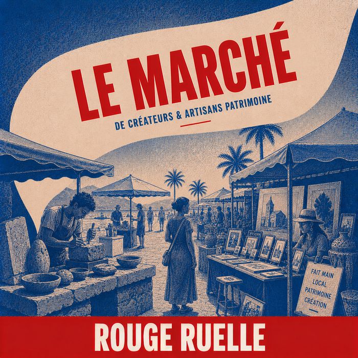 Le marché des créateurs et des artisans du patrimoine, Esplanade du front de mer, Saint-Benoît
