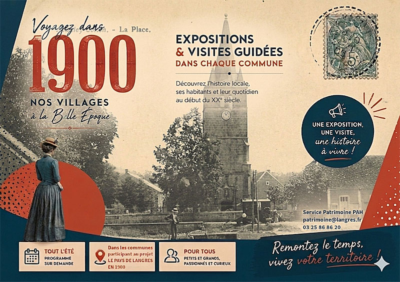 Le Pays de Langres en 1900 Visites-flash à Heuilley-Cotton Villegusien-le-Lac