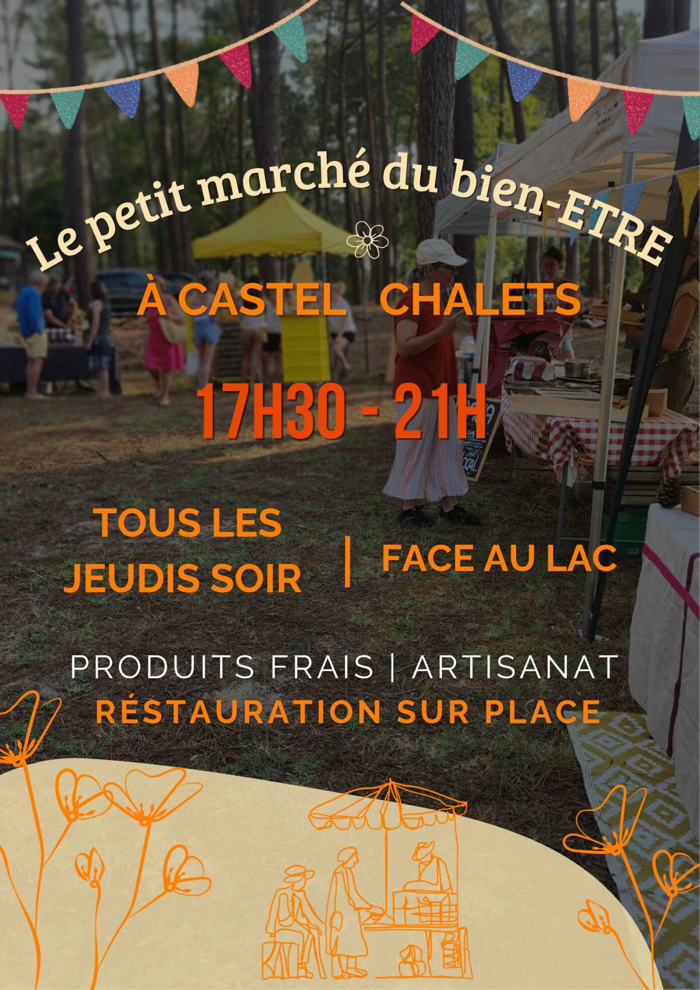 Le petit marché du bien-être Lac de Clarens Casteljaloux