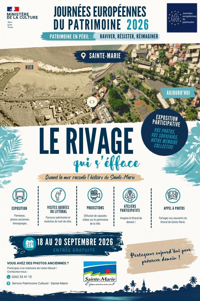 Le rivage qui&rsquo; s&rsquo;efface : quand la mer raconte l&rsquo;histoire de Sainte-Marie, Commune De Sainte-Marie – Service des archives, Sainte-Marie