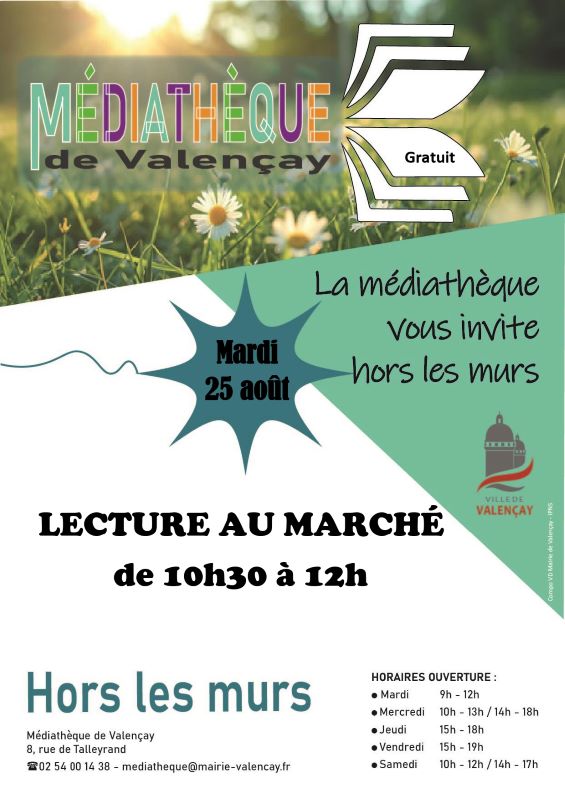 Lecture au marché Valençay