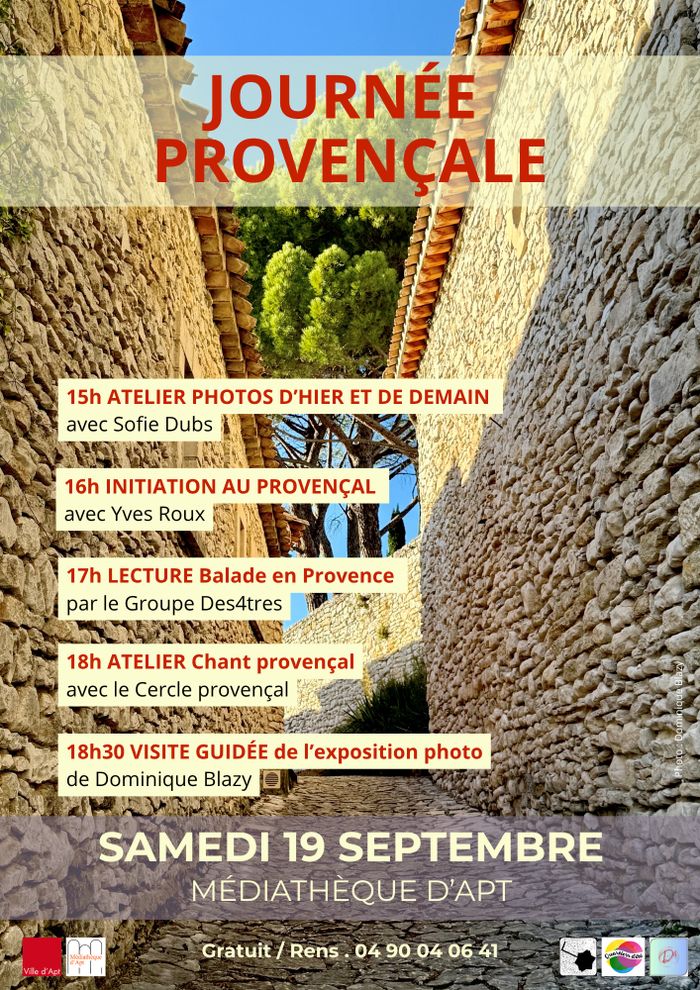 Lecture Balade en Provence, Médiathèque-Ludothèque et archives municipales, Apt