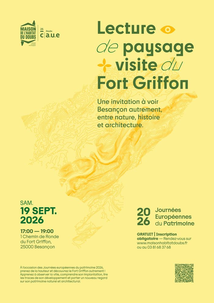Lecture de paysage et visite du Fort Griffon à Besançon, CAUE du Doubs, Besançon