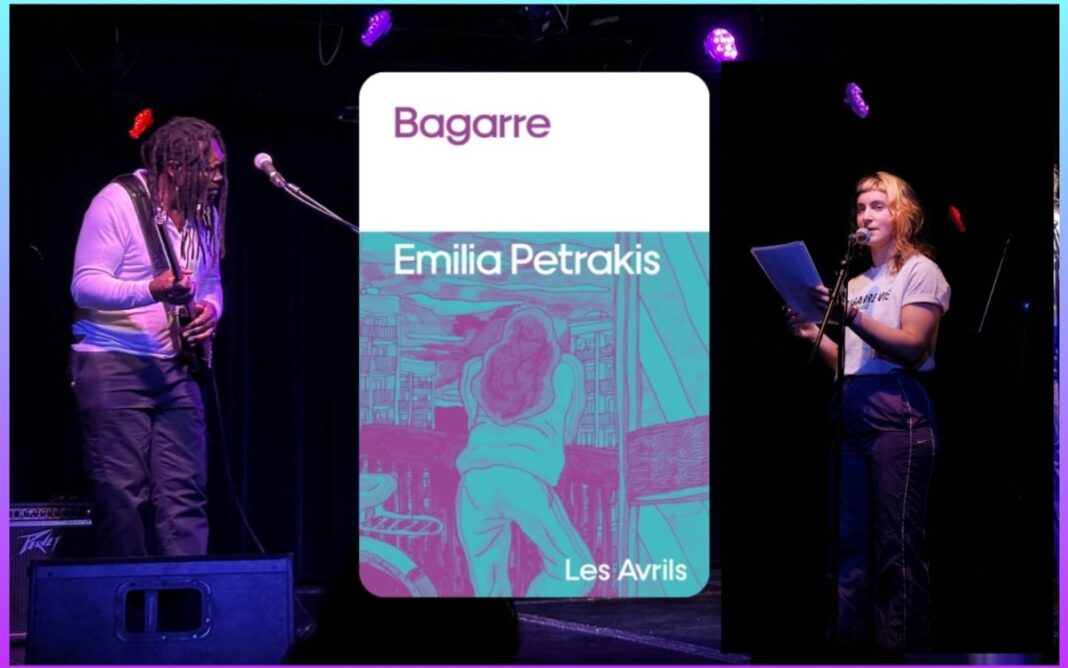 Lecture musicale autour du roman Bagarre d’Emilia Petrakis Bibliothèque Louise Michel Paris