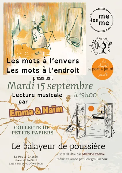 Lecture musicale Le balayeur de poussière La petite vitesse Sévérac d'Aveyron 2026-09-15