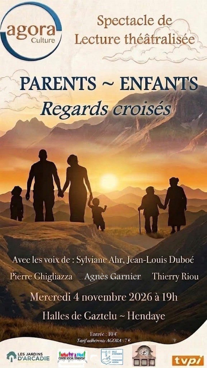 Lecture théâtralisée Parents-Enfants regards croisés Halles de Gaztelu Hendaye