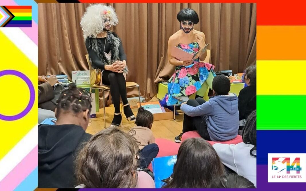 Lectures de contes par des artistes drag queens et drag kings avec le collectif Les Contes à Paillettes Bibliothèque Aimé Césaire Paris