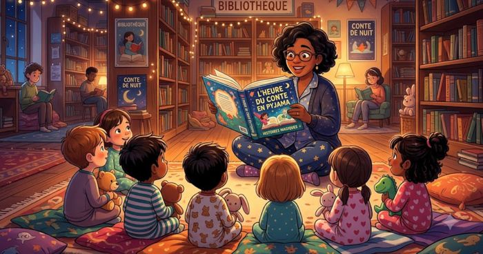 Lectures en pyjama Bibliothèque Le Petit Chantilire – Petit-Chantilly Orvault