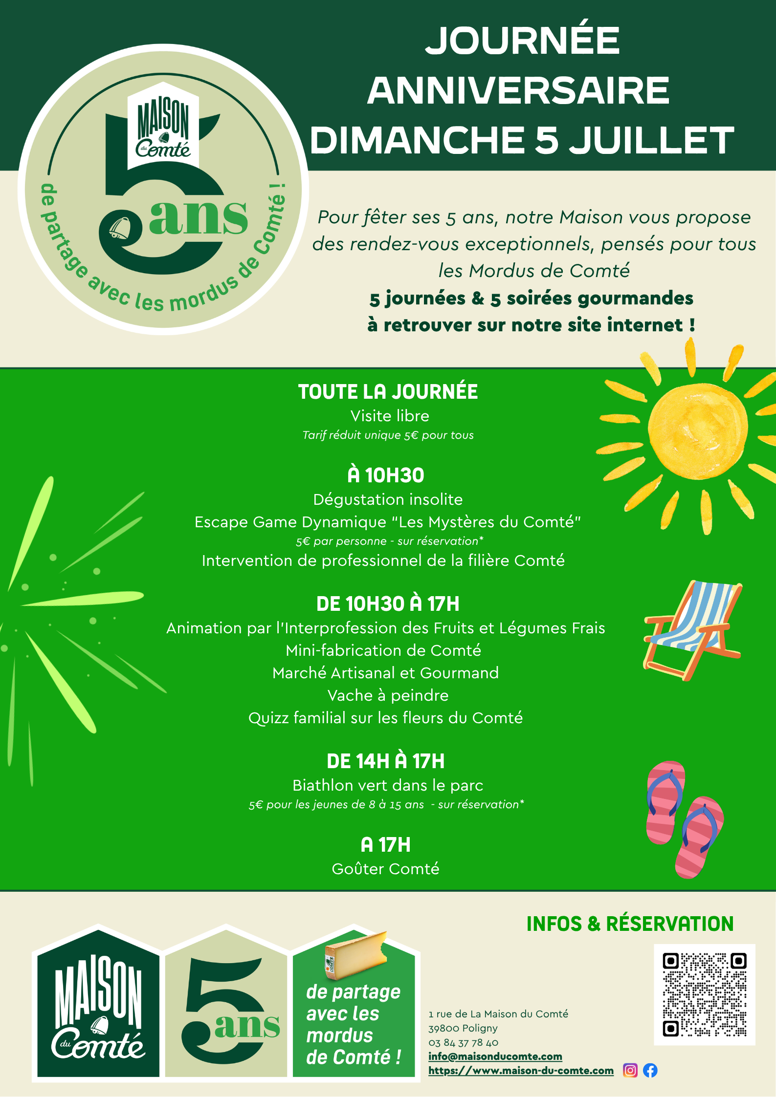 Les 5 ans de la Maison du Comté 1 Rue du Comte Poligny 2026-10-14
