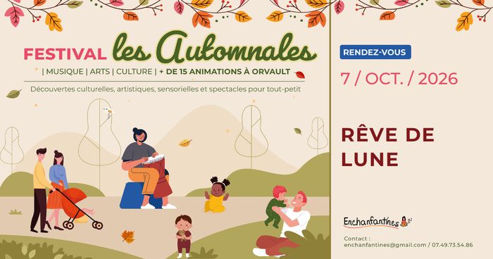 Les Automnales d’Enchanfantines 2026 – Spectacle « Rêve de lune », Salle Armande Béjart, Centre socioculturel de Plaisance, Orvault