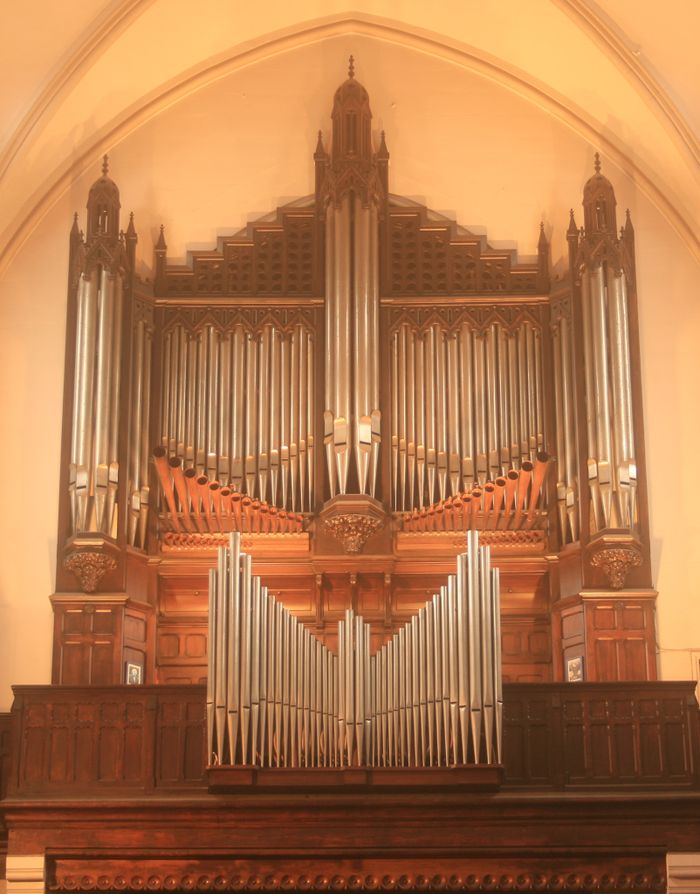 Les entrailles de l&rsquo;orgue de Saint-Pierre, Eglise Saint-Pierre, Calais