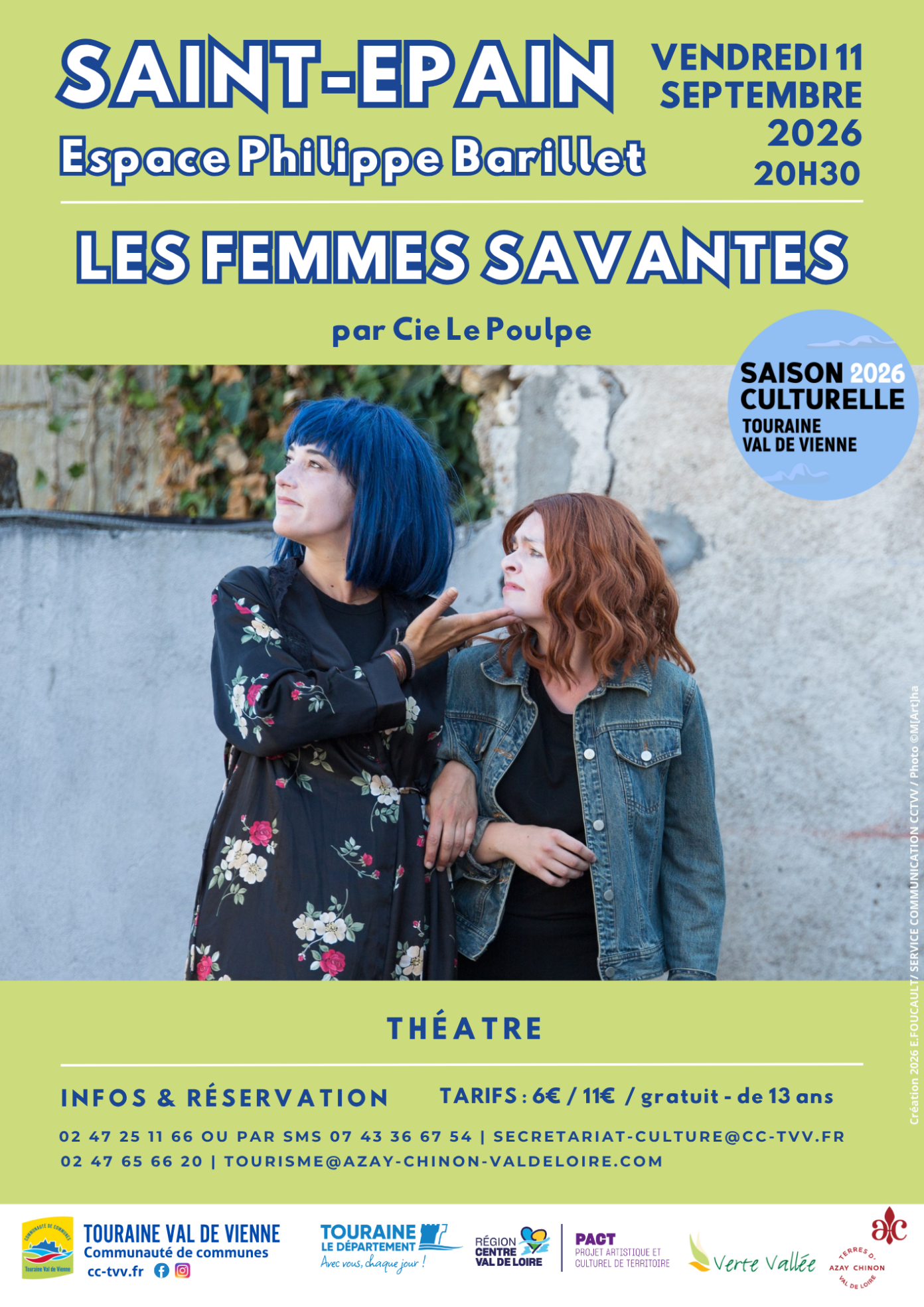 Les Femmes savantes Molière revisité avec humour à Saint-Épain Saint-Épain