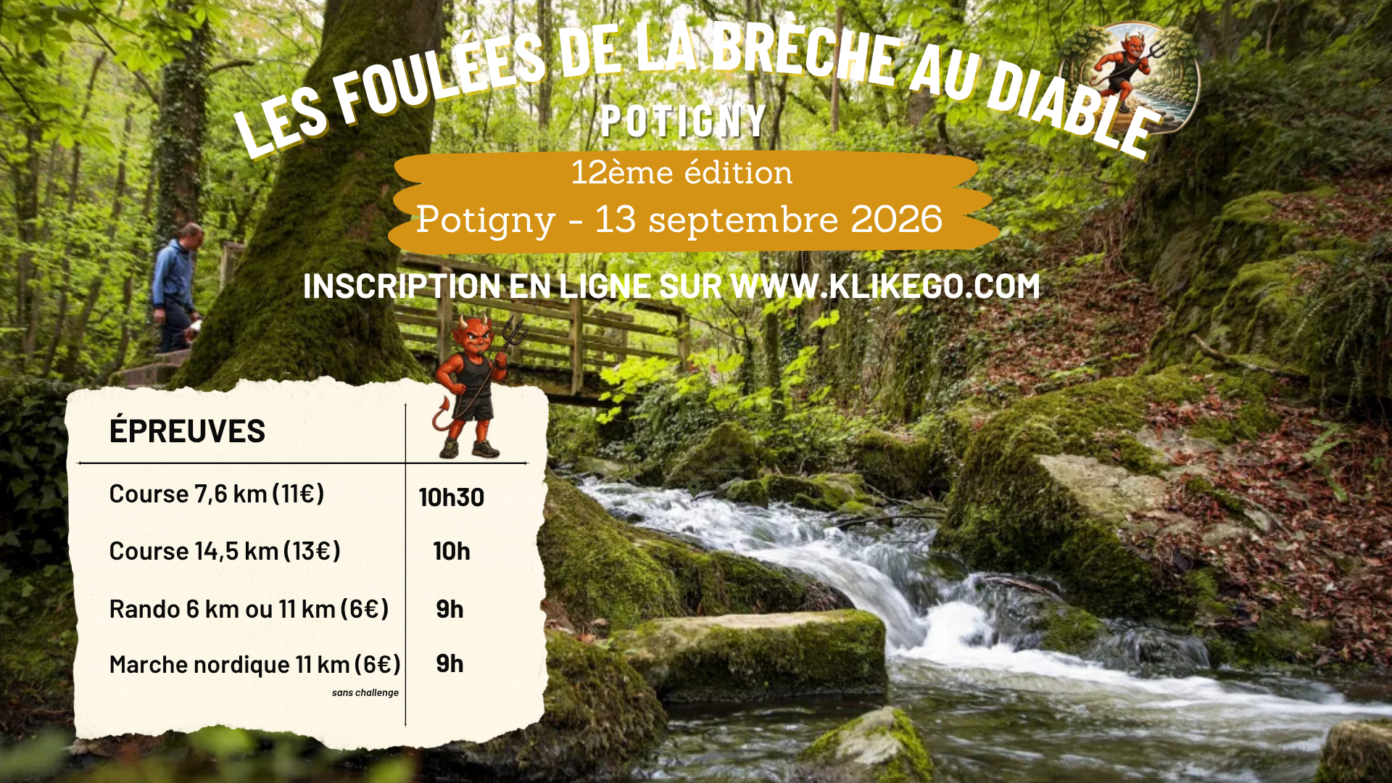 Les Foulées de la Brèche au Diable à Potigny 12ème édition Potigny