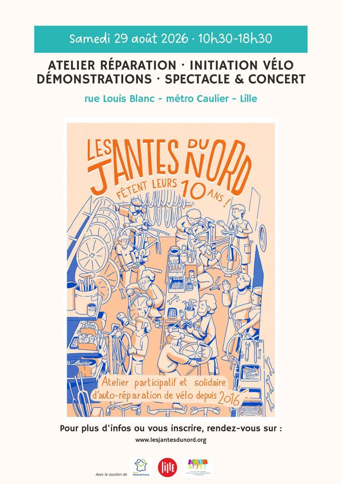 Les Jantes fêtent leurs 10 ans ! Louison bobet lille Lille