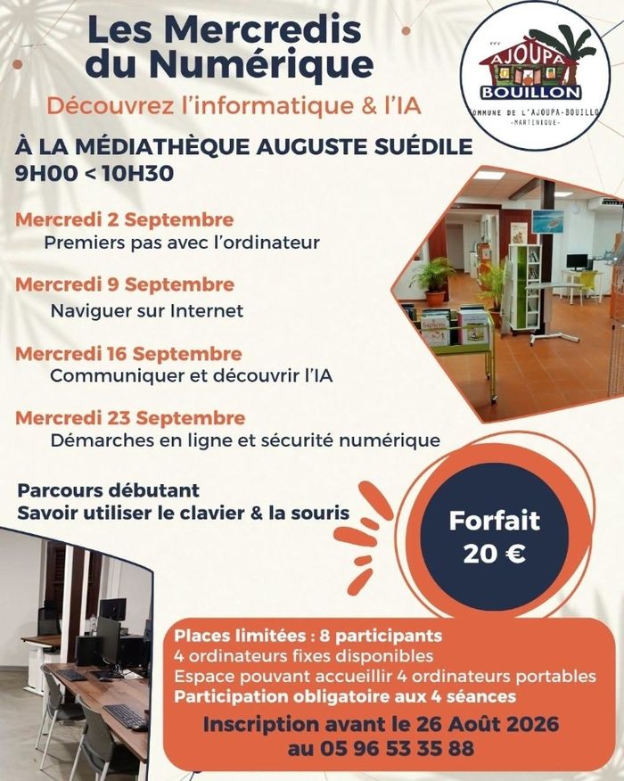 LES MERCREDIS DU NUMÉRIQUE, Ajoupa-Bouillon, L’Ajoupa-Bouillon