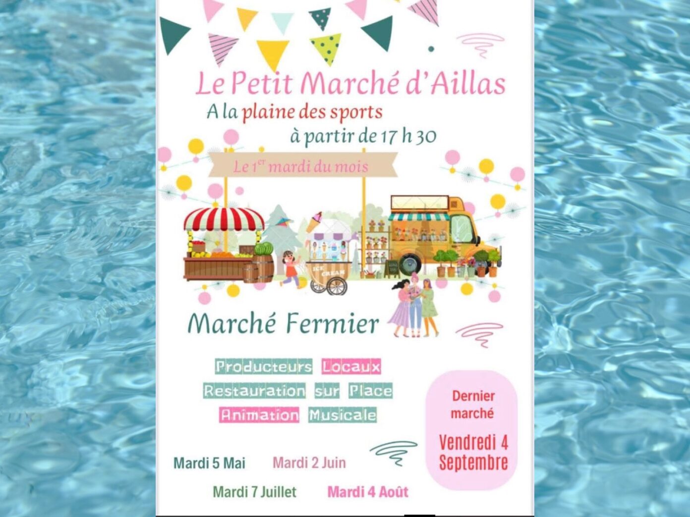 Les petis marché d&rsquo;Aillas Plaine des Sports Aillas