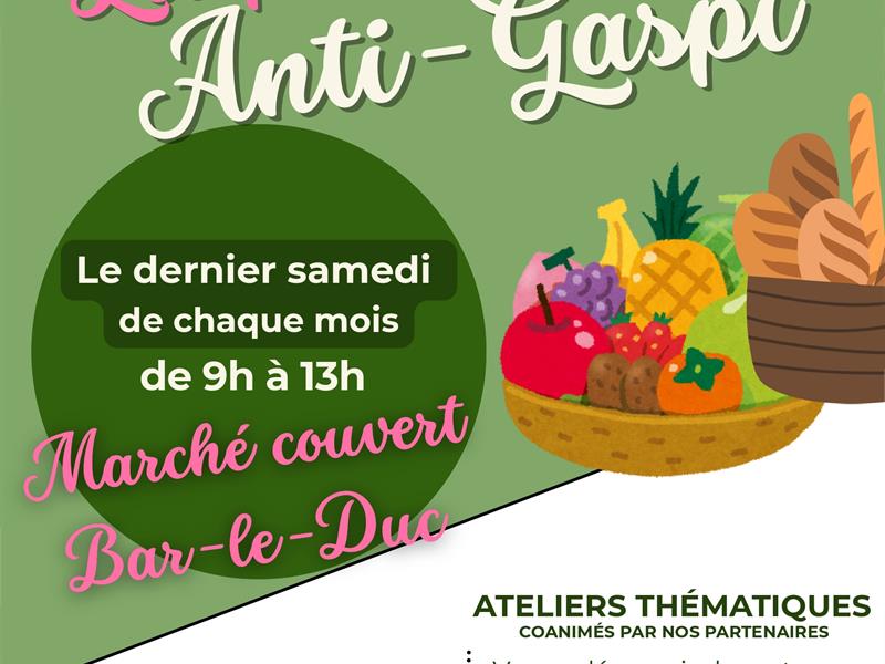 Les p'tits brunchs anti-gaspi Marché couvert Bar-le-Duc 2026-09-26
