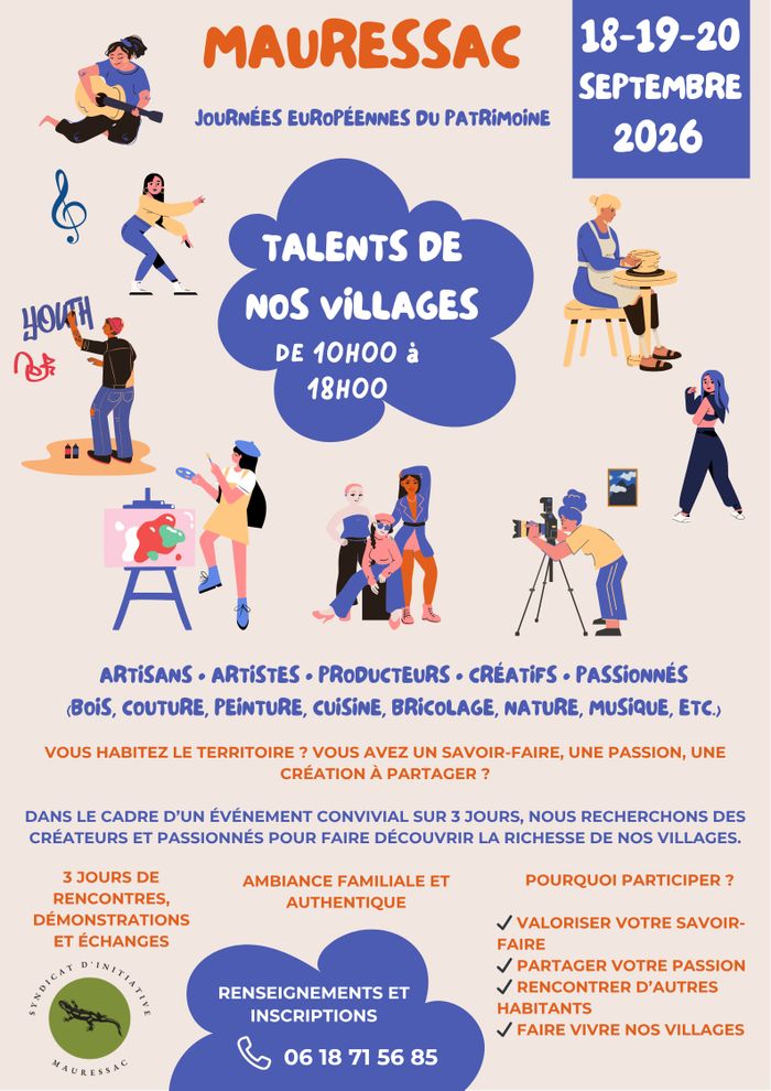 Les talents de nos villages, Salle des fêtes de Mauressac, Mauressac