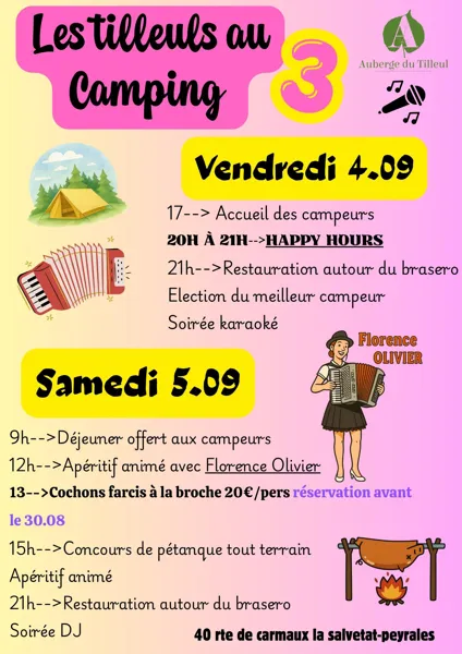 Les tilleuls au Camping 3  La Salvetat-Peyralès