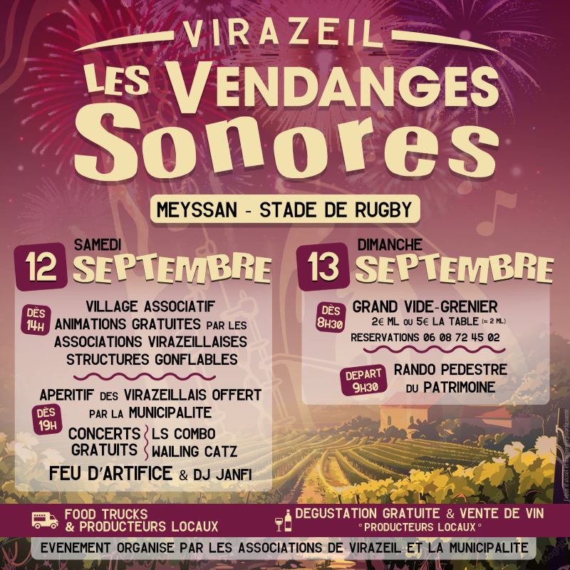 Les Vendanges Sonores Route de Meyssan Virazeil