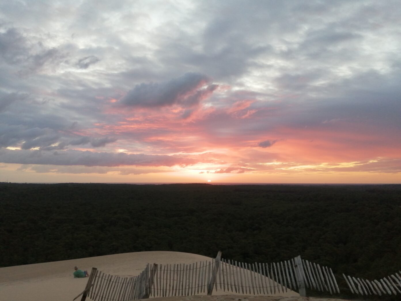 Lever du soleil sur la Dune du Pilat Gujan-Mestras