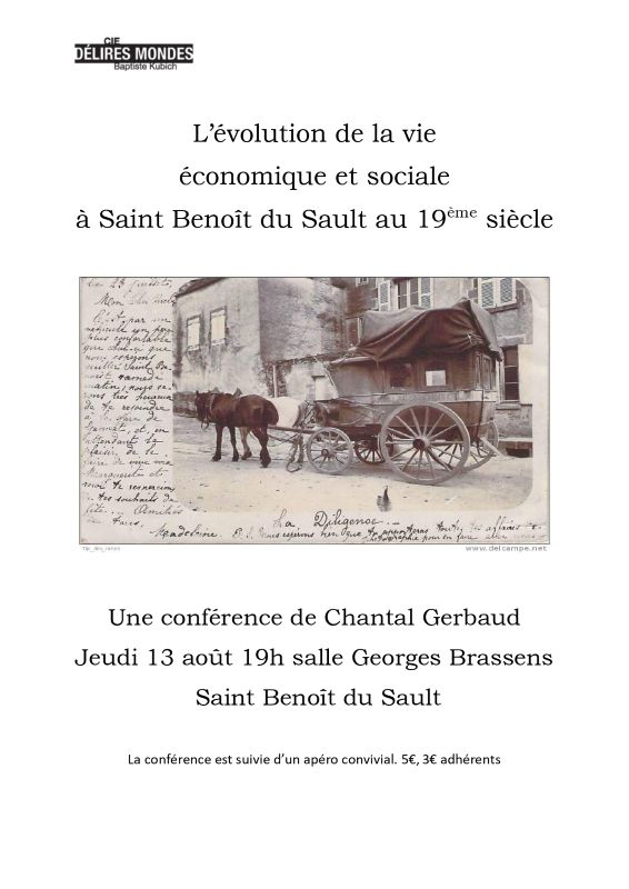 L’évolution de la vie économique et sociale à saint Benoût au 19e S Saint-Benoît-du-Sault