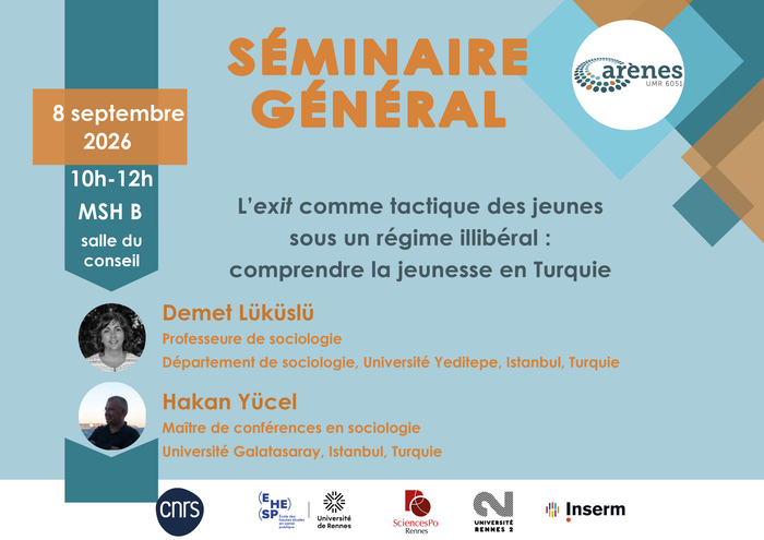 L’exit comme tactique des jeunes sous un régime illibéral : comprendre la jeunesse en Turquie MSHB Rennes