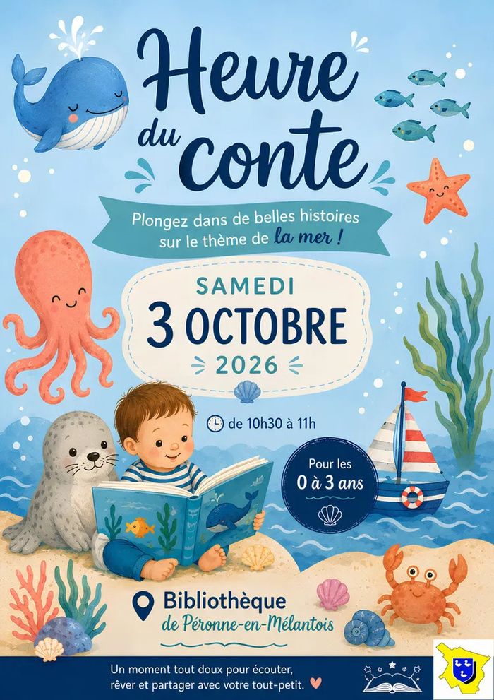 L’heure du conte, Bibliothèque de Péronne en Mélantois, Péronne-en-Mélantois