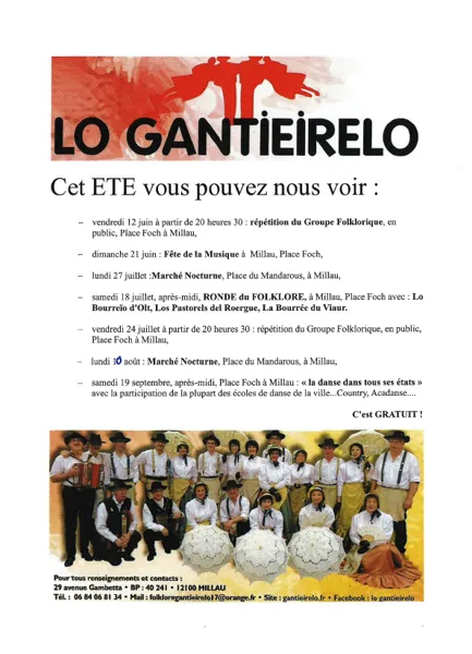 Lo Gantieirelo Danse folklorique Millau