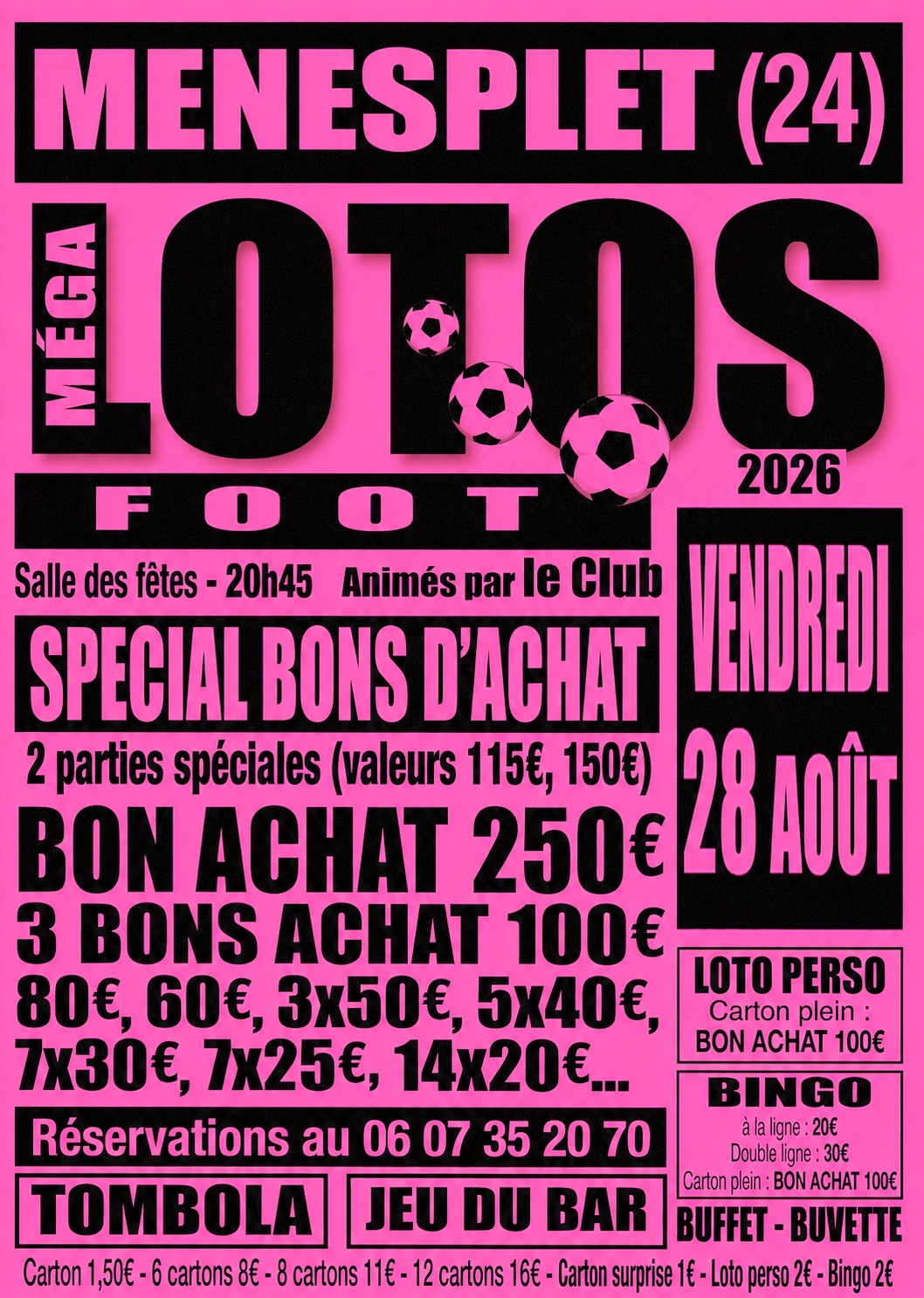 Loto du foot  Ménesplet