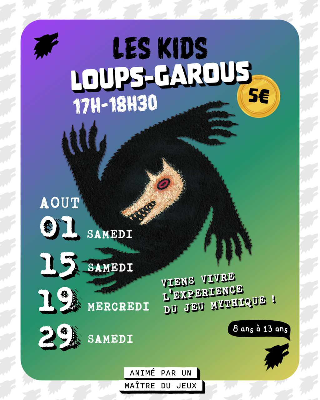 Loups-Garous kids Bar à Jeux les tuiles Soustons