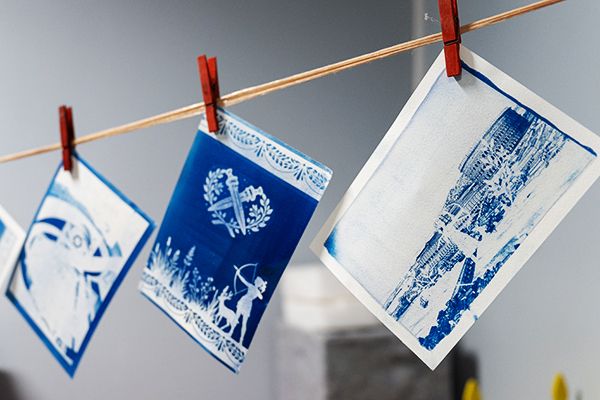 Lumières révélées (cyanotype), Lugdunum – musée et théâtres romains, Lyon