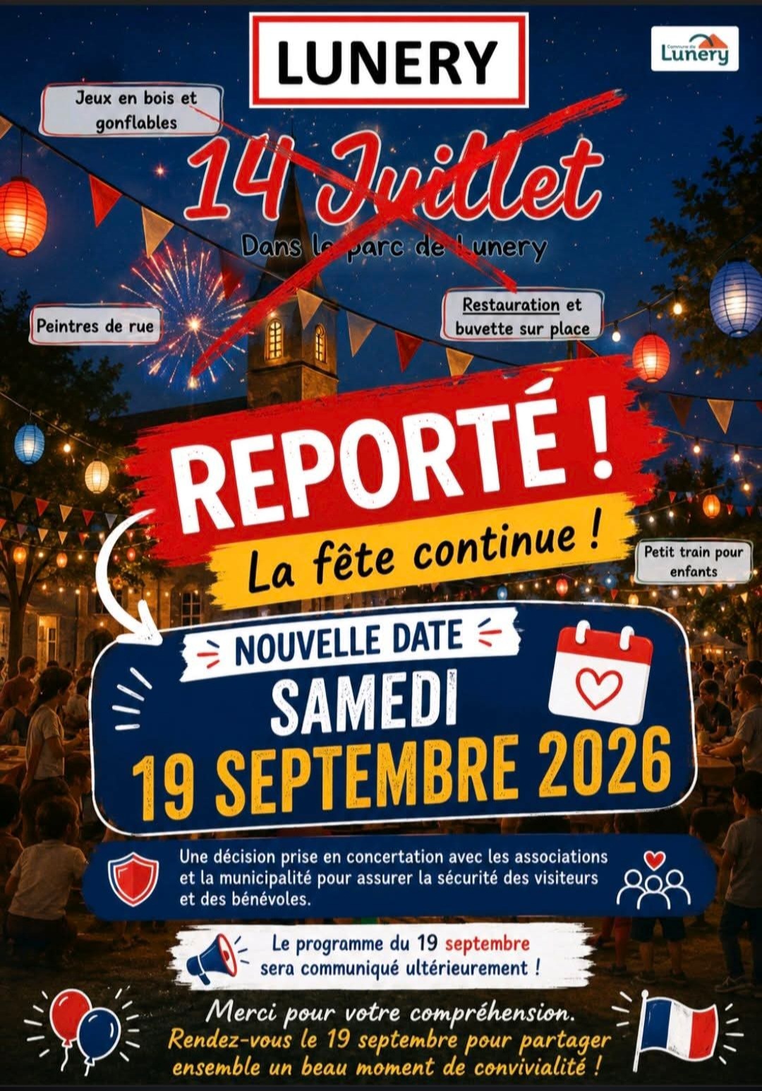 Lunery la fête continue ! Lunery 2026-09-19