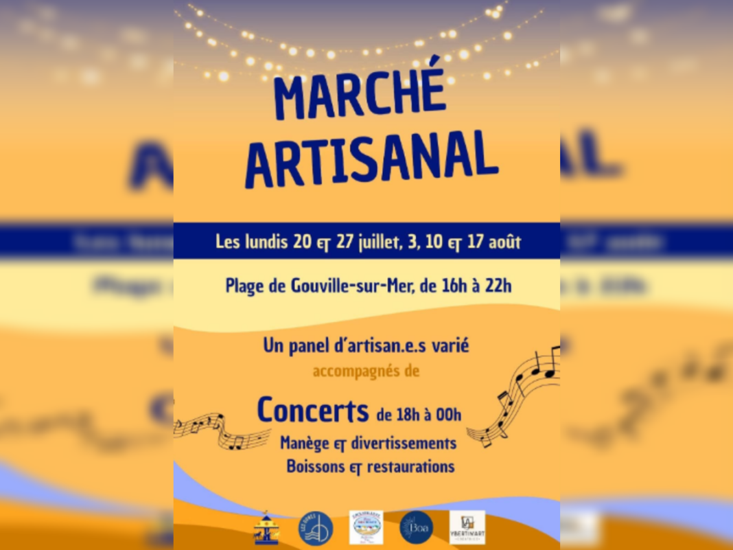 Marché artisanal, concert, animations Gouville-sur-Mer